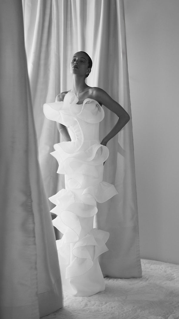 Indulgence Ruffle Gown